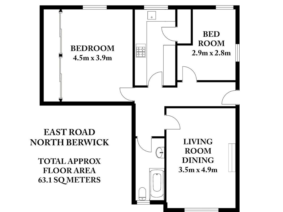 East Road Apartment Норт Беруик Екстериор снимка